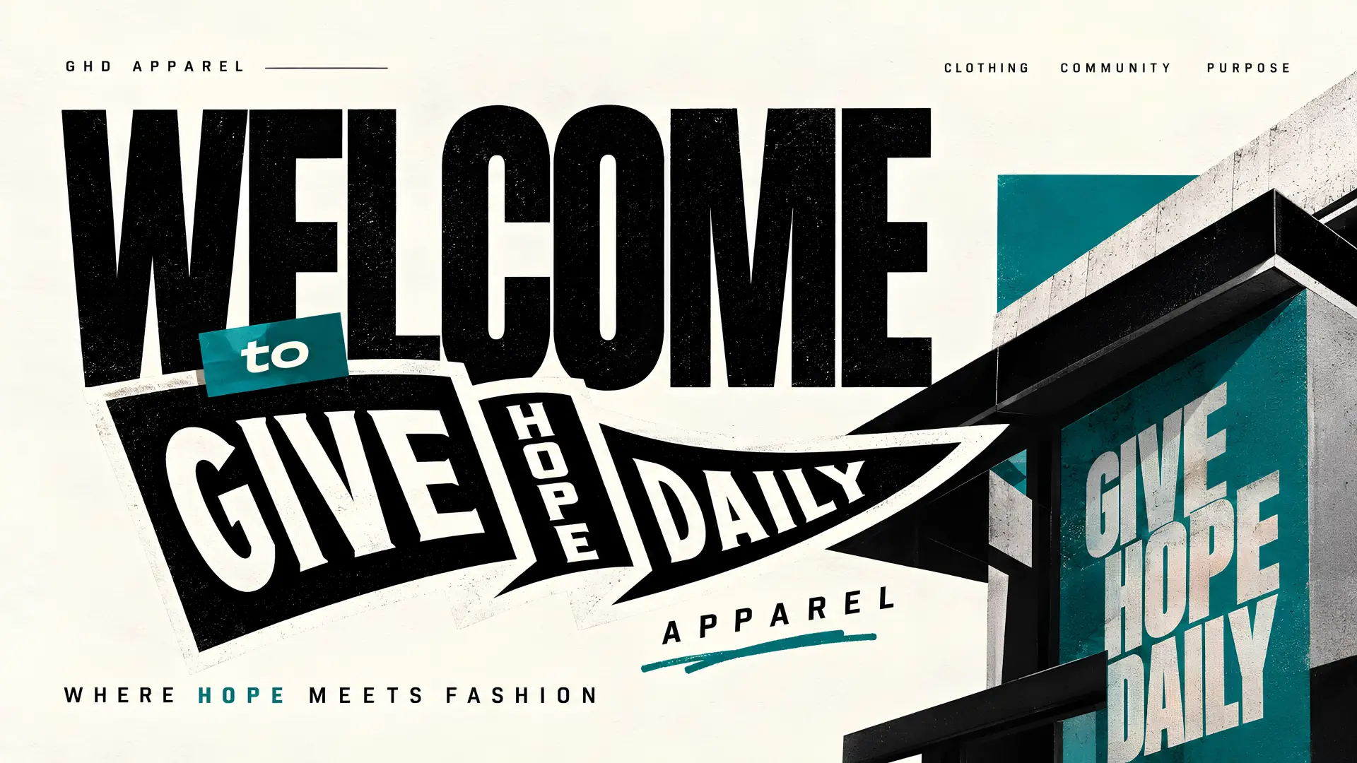 Welcome to Give Hope Daily Apparel. Where hope meets fashion.